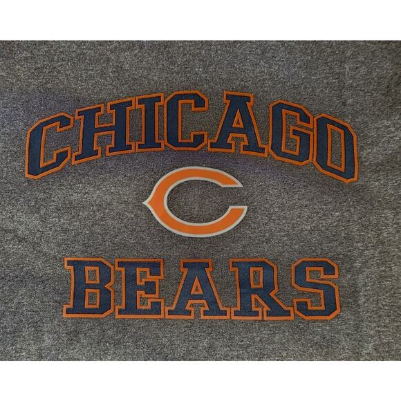 Chicago Bears NFL Team Apparel Mens Medium Graphic Short Sleeve T-Shirt Gray NWT - Picture 5 of 8